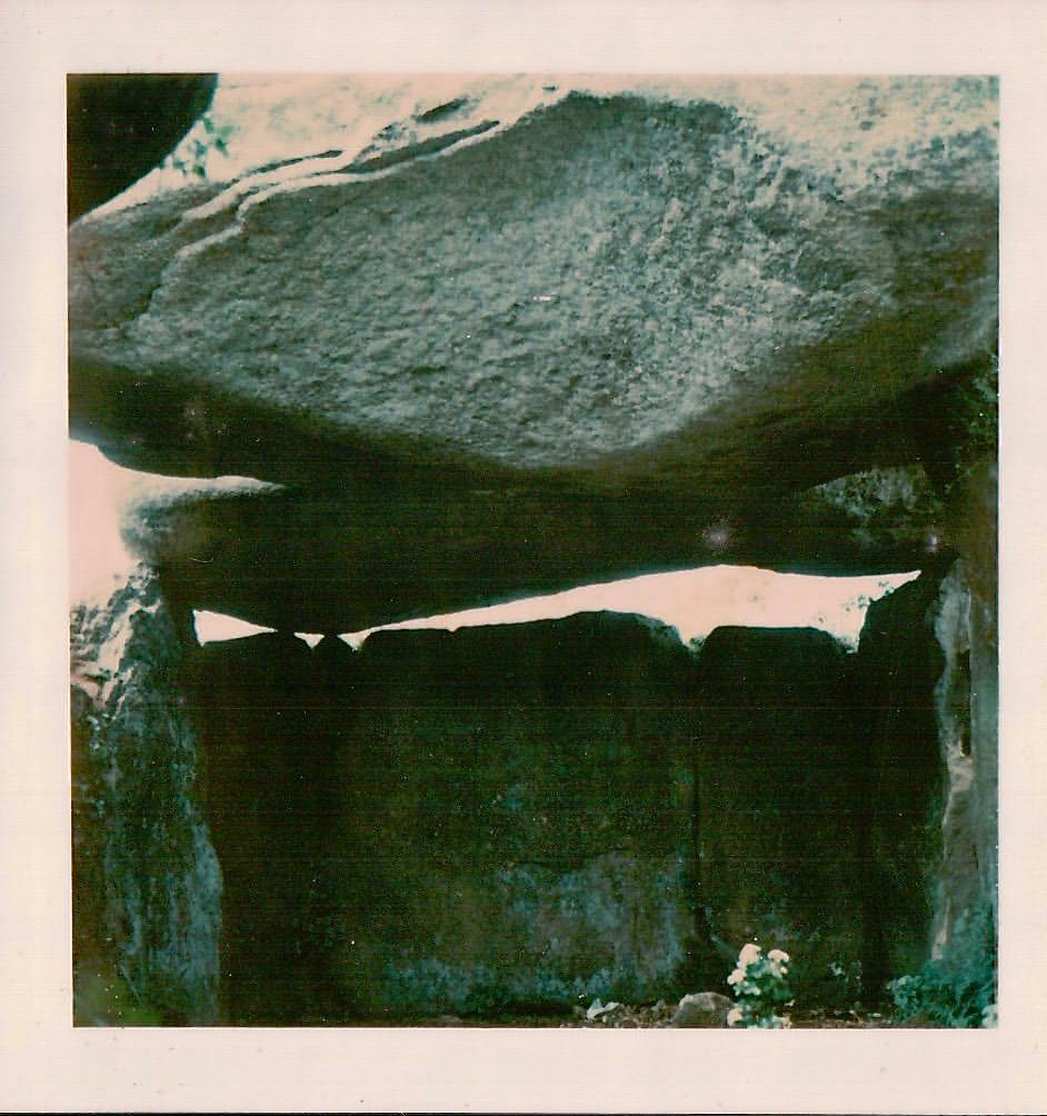 Polaroid Square Shot: Stone-Age burial chamber, Carnac, France.