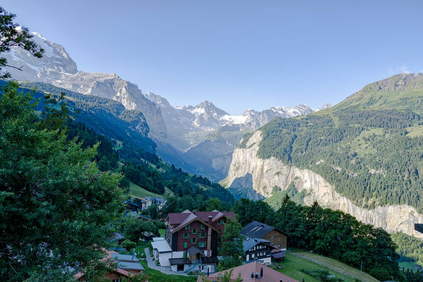 Lauterbrunnental viewed from Wengen