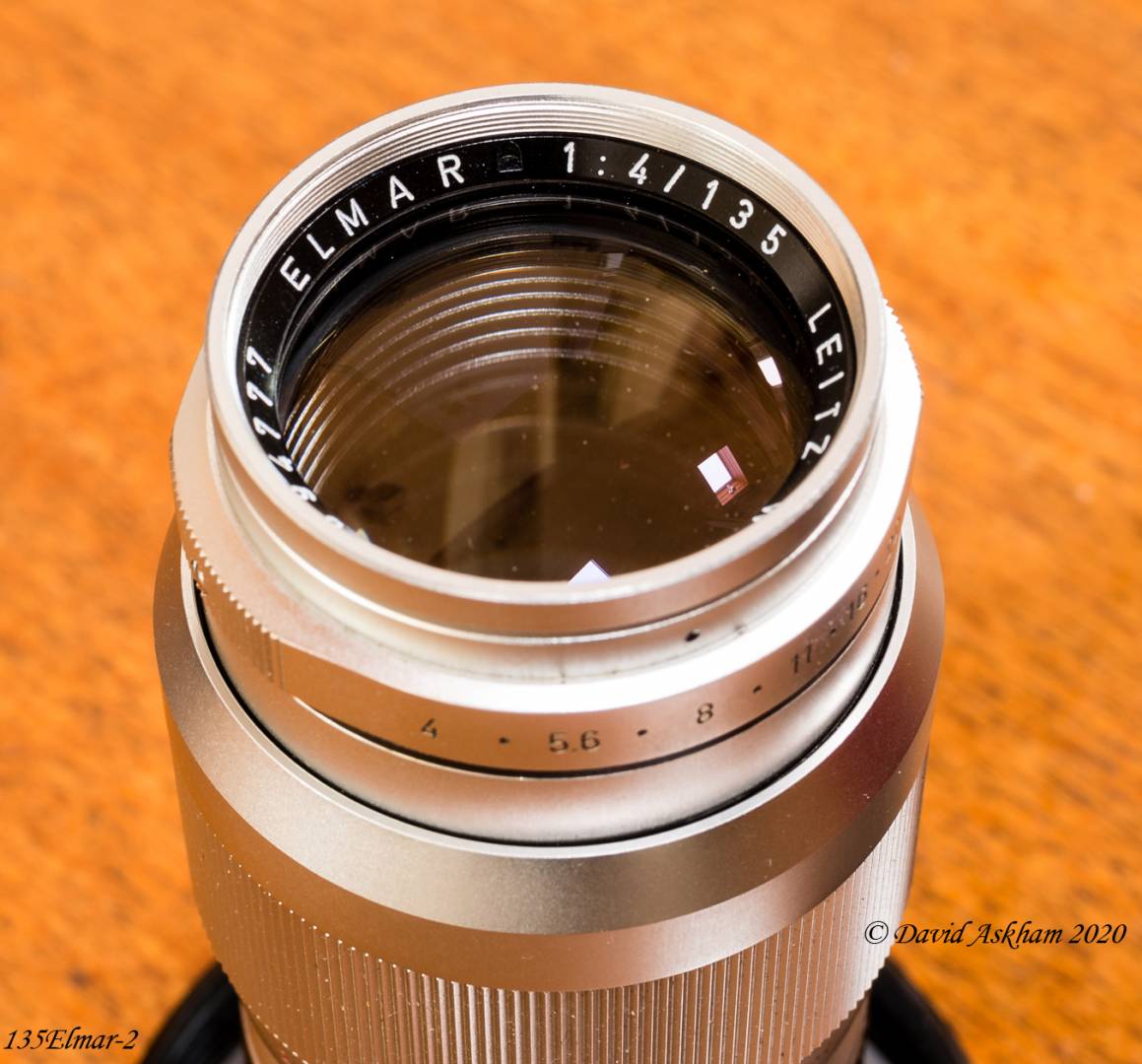 Front end of Leica 135mm f/4 lens (Leica X-Vario)