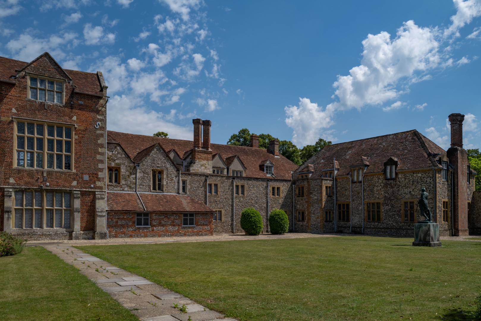 The rear courtyard of the museum