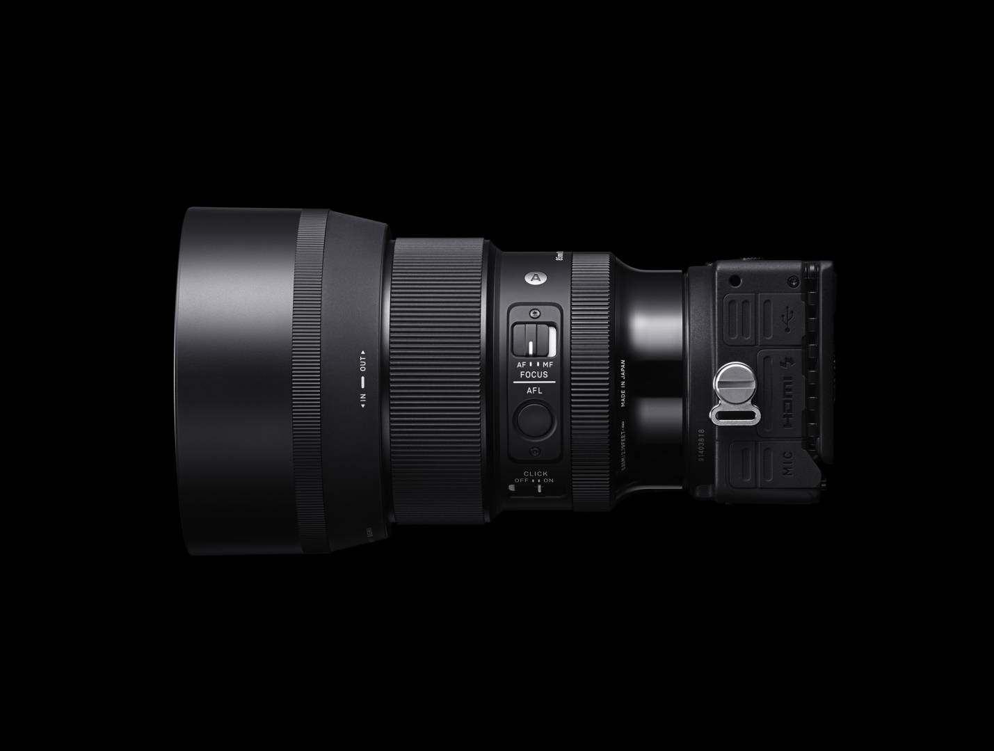 The new lens mounted on Sigma's compact fp camera