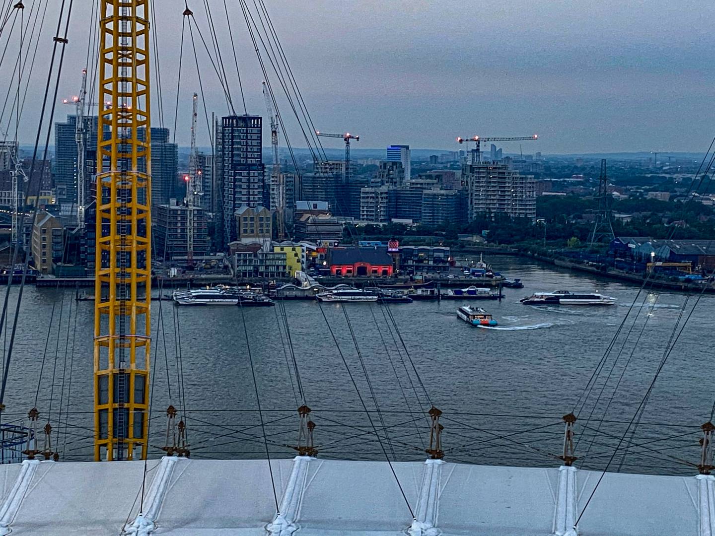 The Canara Wharf ferry terminal. You get a good idea of the height of the dome from this perspective