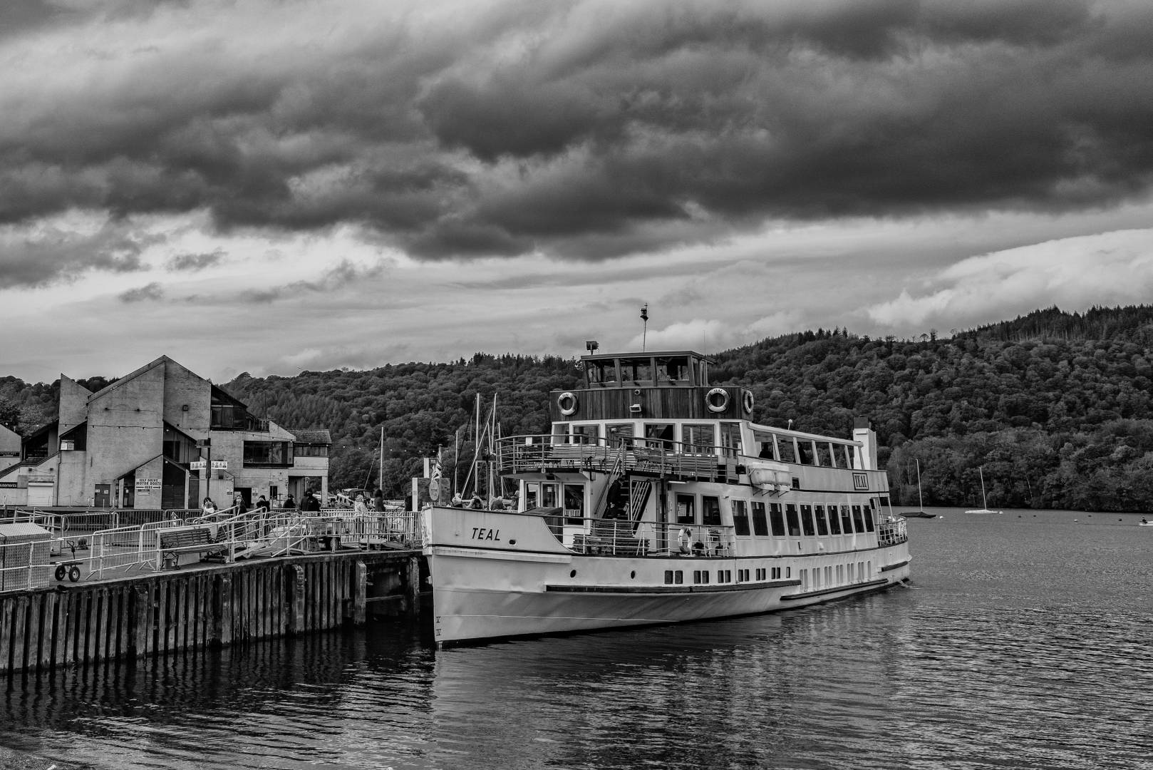 MV Teal moored at Bowness-on-Windermere