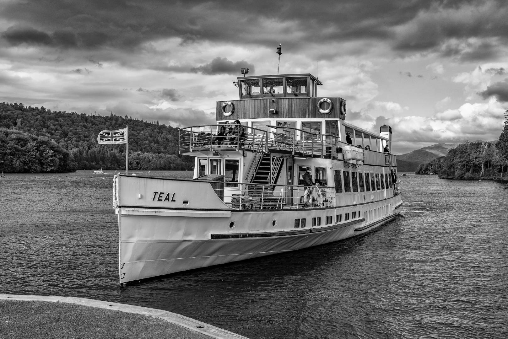 MV Teal arriving at Bowness-on-Windermere landing stage