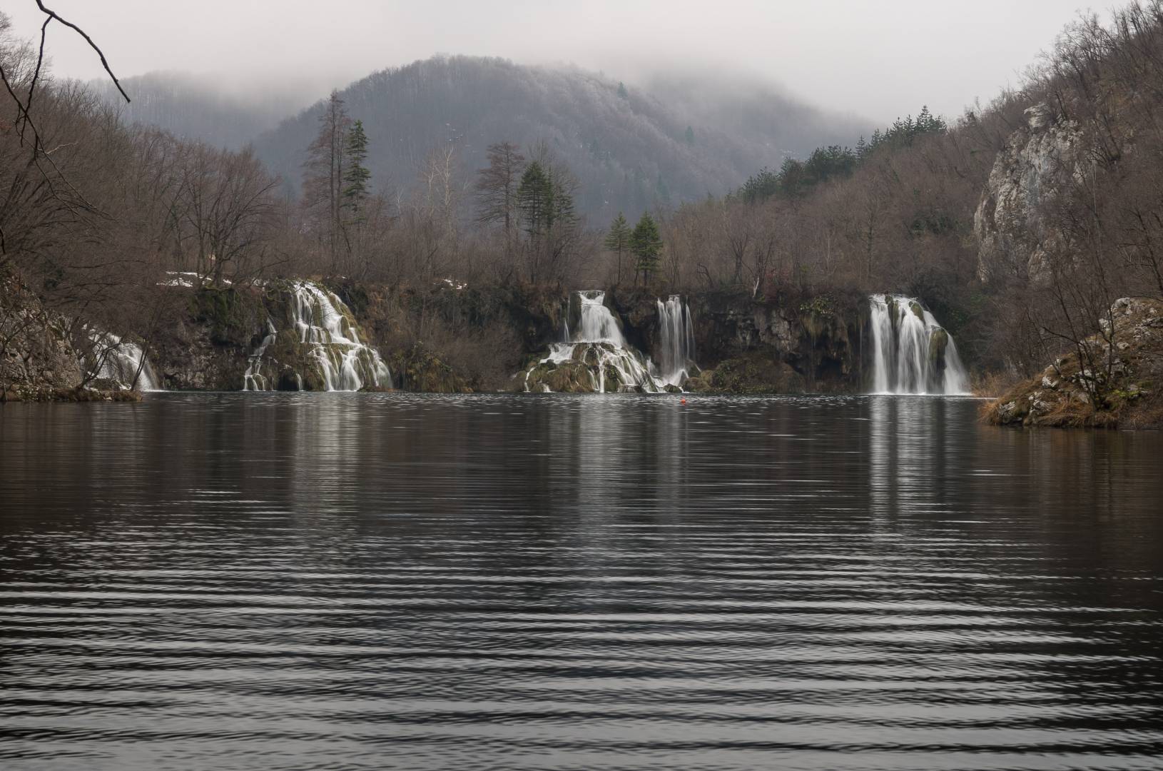 Waterfalls in winter