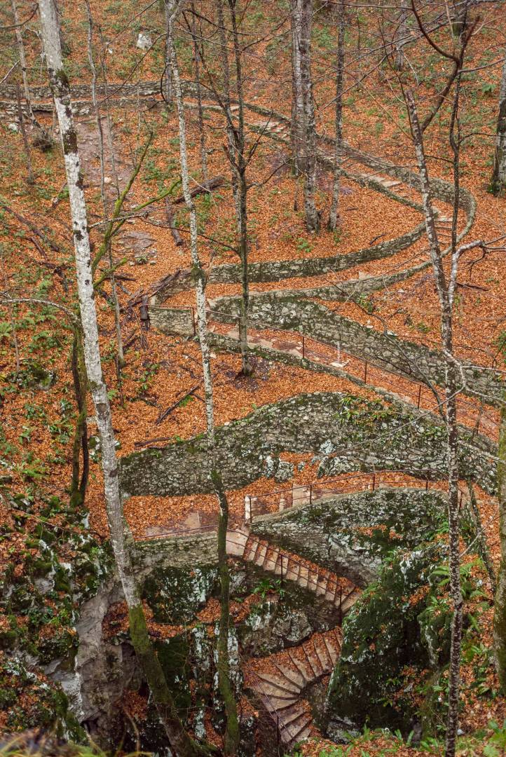 The steps to Šupljara cave. X1