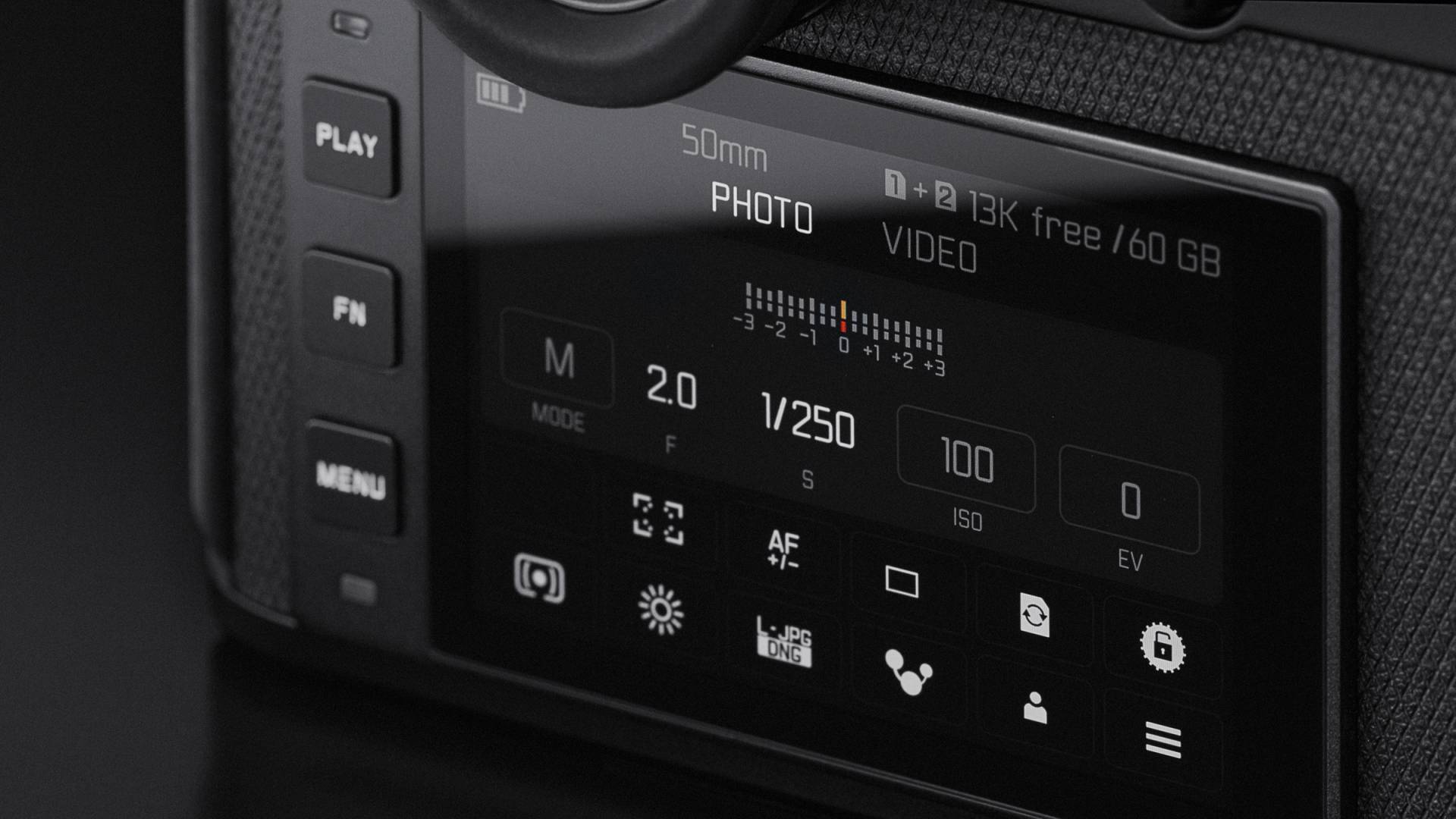 ...and stills photography. A clear interface for both.