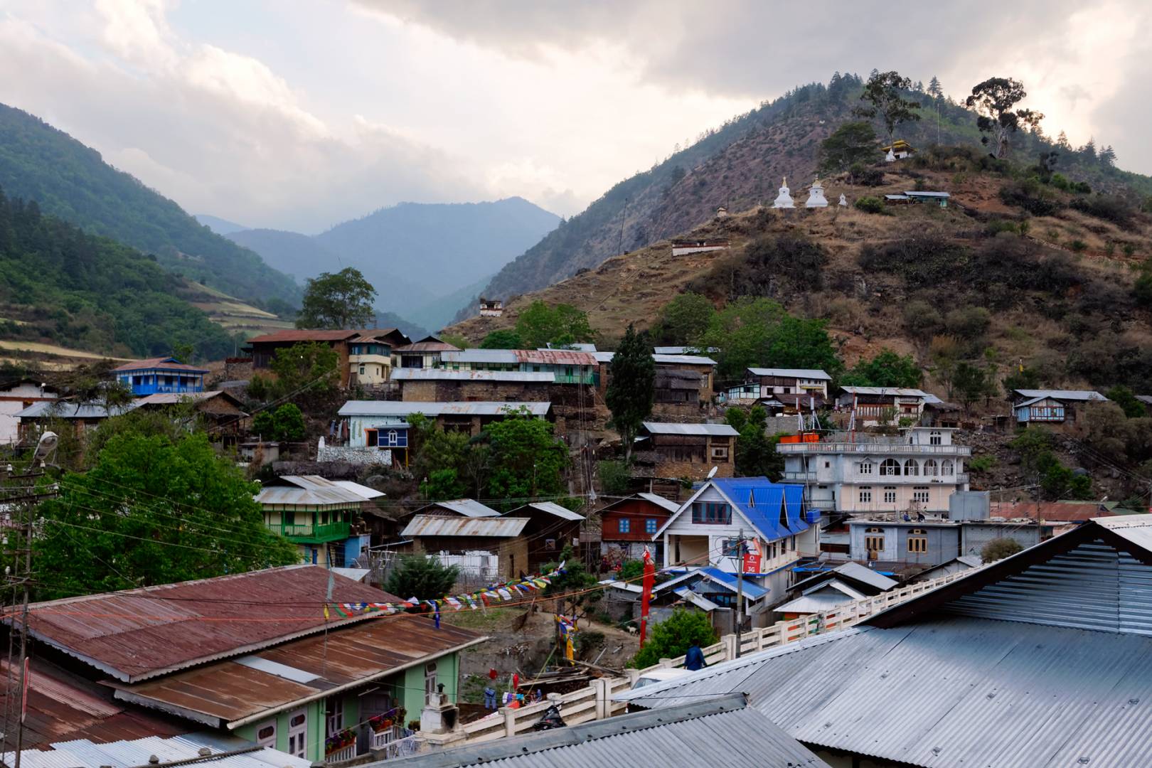 A view of Dirang Dzong
