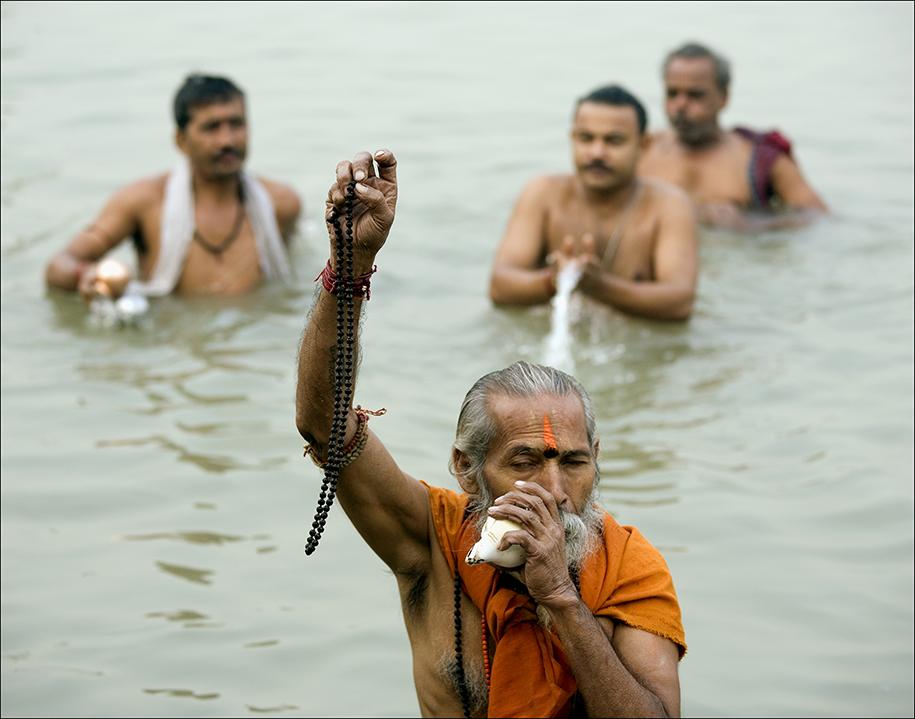 Mulilck Ghat Bathers