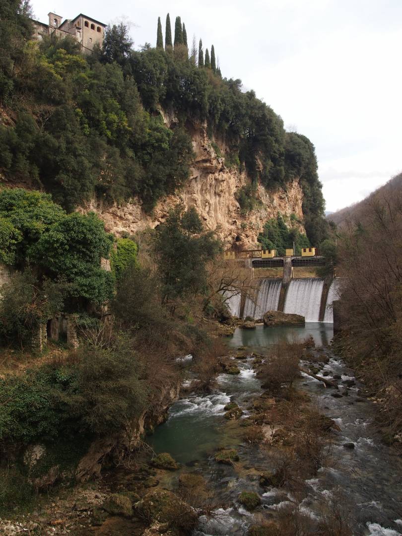 The monastery of San Cosimato above the valley