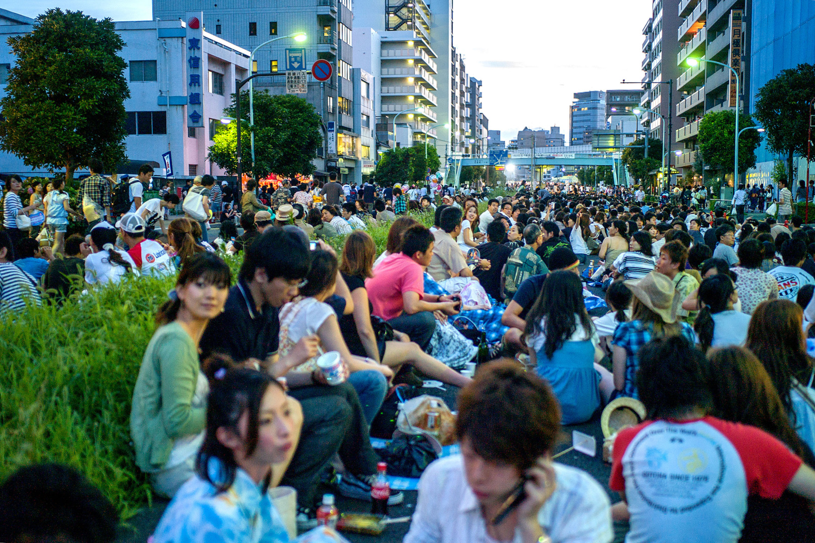 Tokyo street party, literally  -  Leica M8, 28 mm Voigtländer