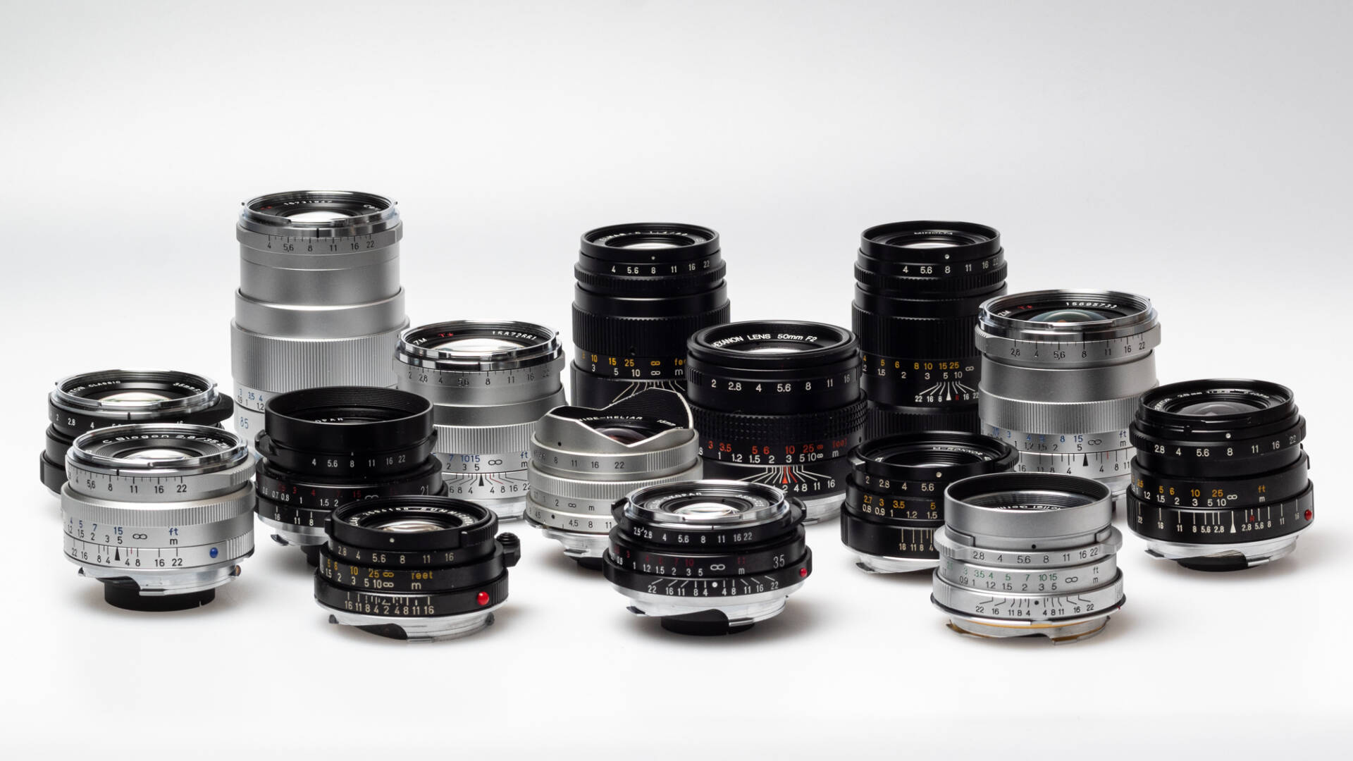 Take your pick: One of the best things about the Leica M system is the wide range of lenses that are available new or used, some very affordable and some others just luxurious. 