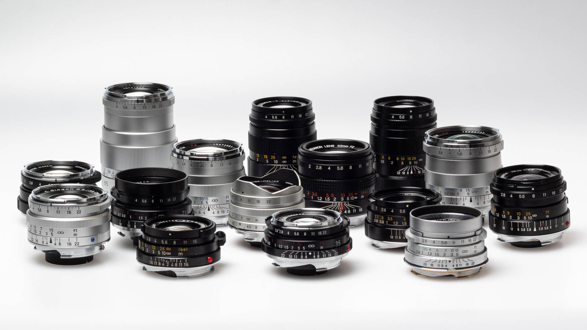 Take your pick: One of the best things about the Leica M system is the wide range of lenses that are available new or used, some very affordable and some others just luxurious.