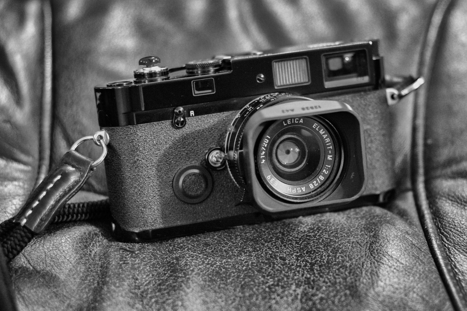 Mike's own 2003 MP with the much-approved bit of brassing showing through the black paint. For much of the 'teens could buy a used camera like this for around £2,000. How you will pay over £3,000 and as much as £3,500 for a good one. If you can find one, though, a new MP will set you back £4,100