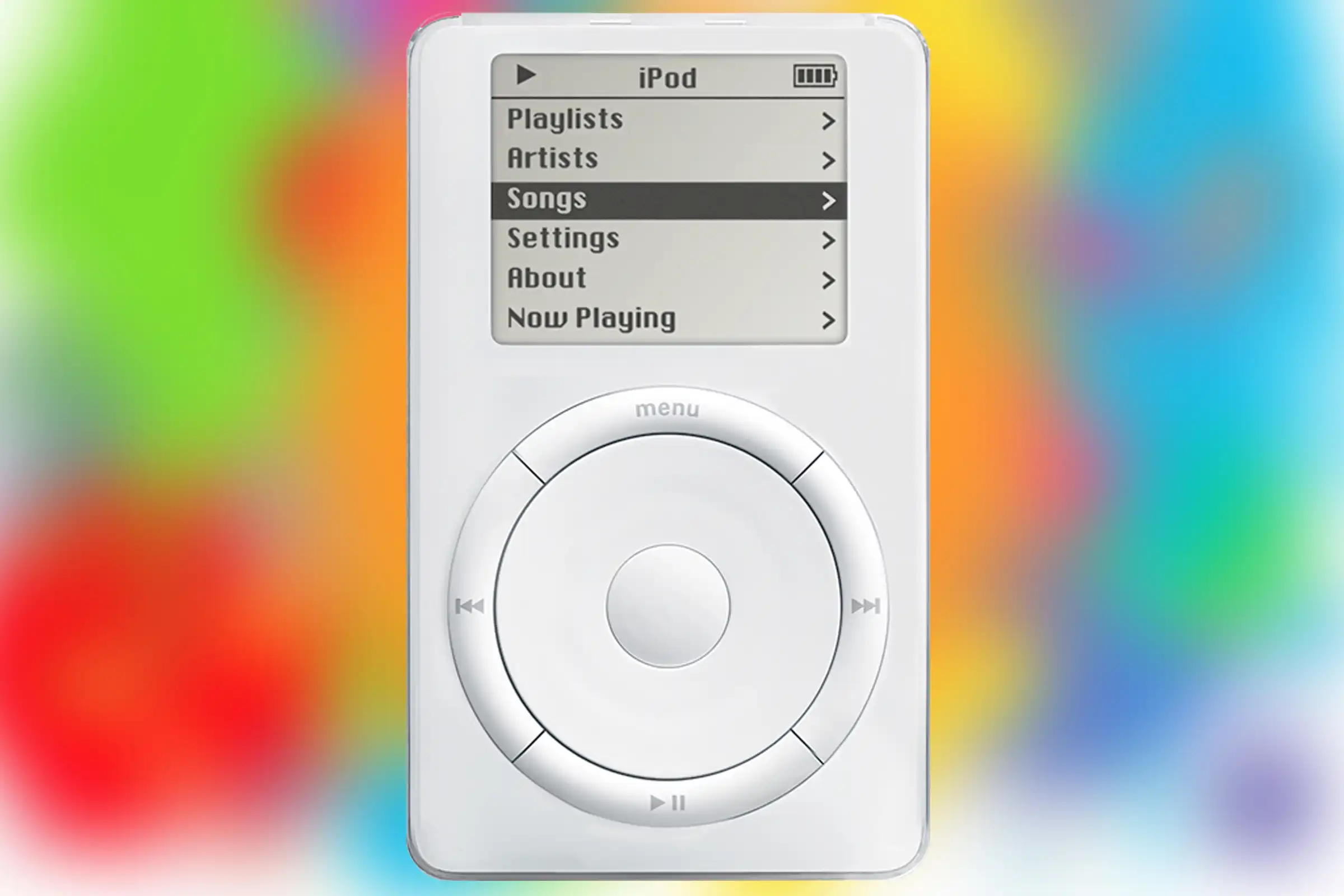 The original iPod, born 20 years ago. It cost $399 and the latest version, the iPod touch, still costs exactly the same (image Apple)