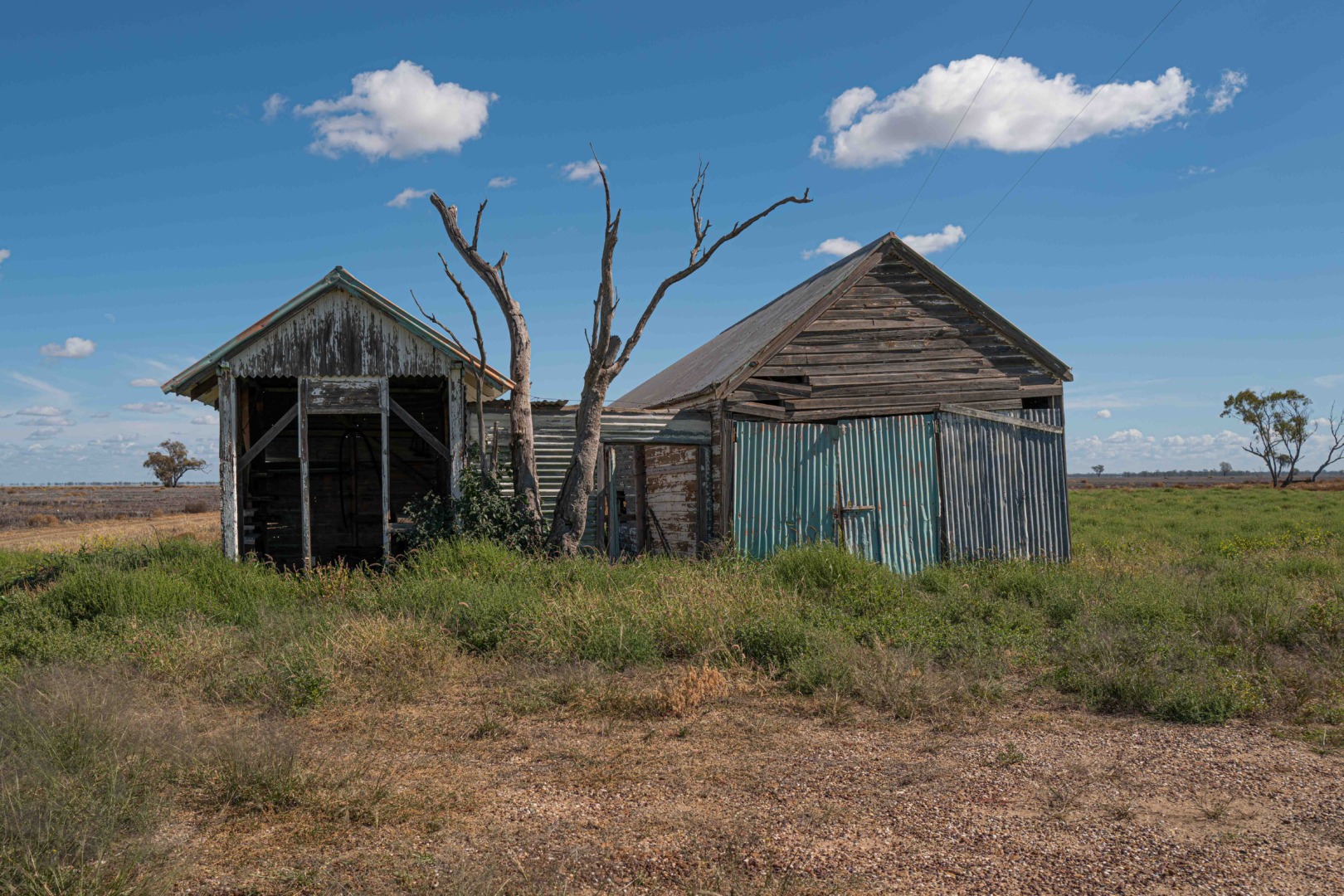 Abandoned farm buildings