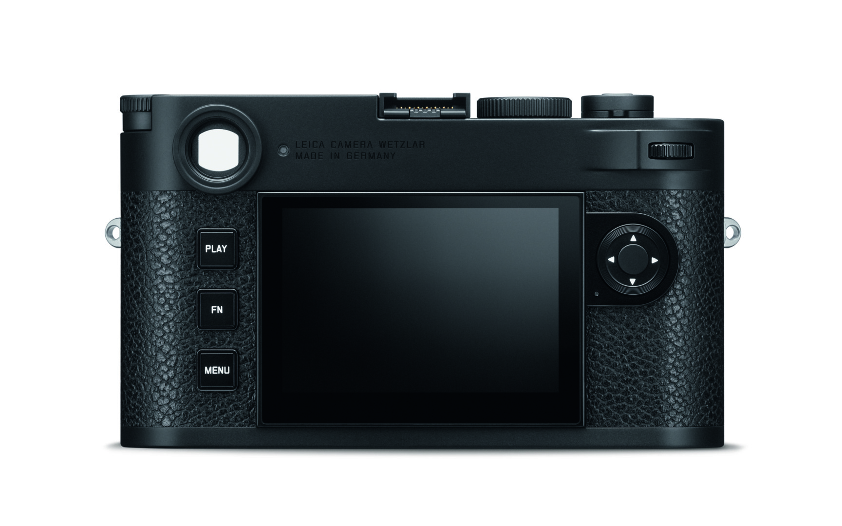 Two cameras, two weights. The black-paint M11 weighs 110g less than the silver-chrome version below. The silver camera features a traditional brass top plate in preference to the black camera's aluminium plate