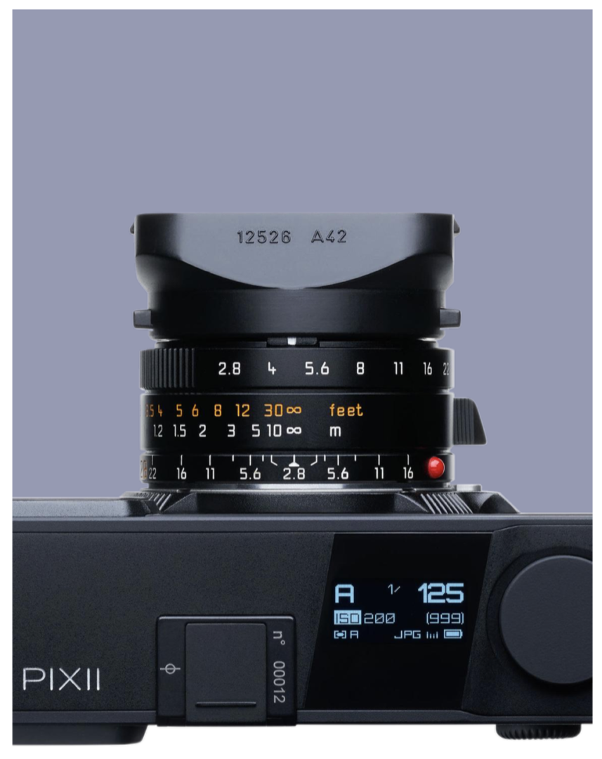 The sensor is designed specifically to work with M lenses. The illuminated control panel offers a full overview of camera settings, while the rangefinder includes an interactive overlay to view and adjust settings on the fly