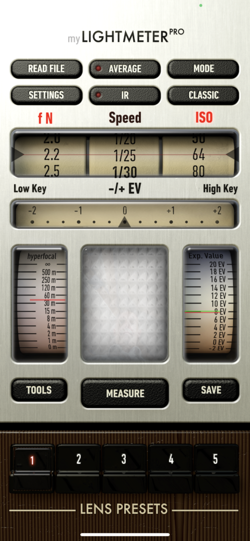 MyLightmeterPro light metering app