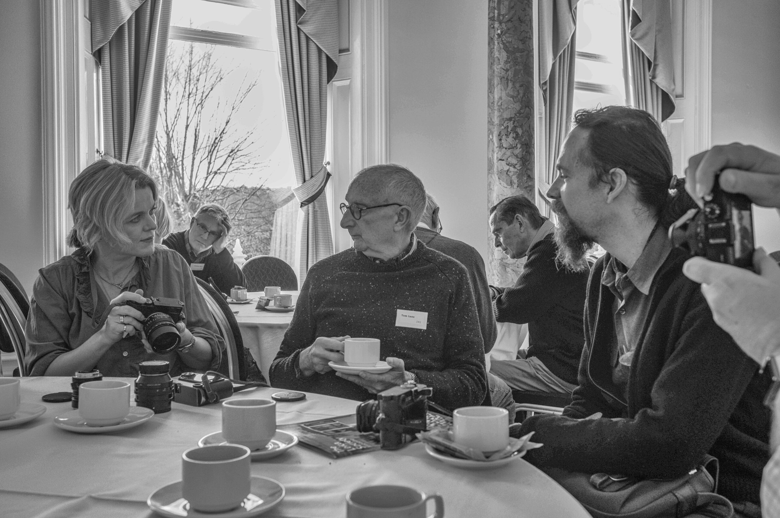 Sarah Lee, seen here with Tom Lane and Dan Bachman at this Spring's Leica Society conference in Buxton, will be a featured speaker at the LHSA event in Dublin