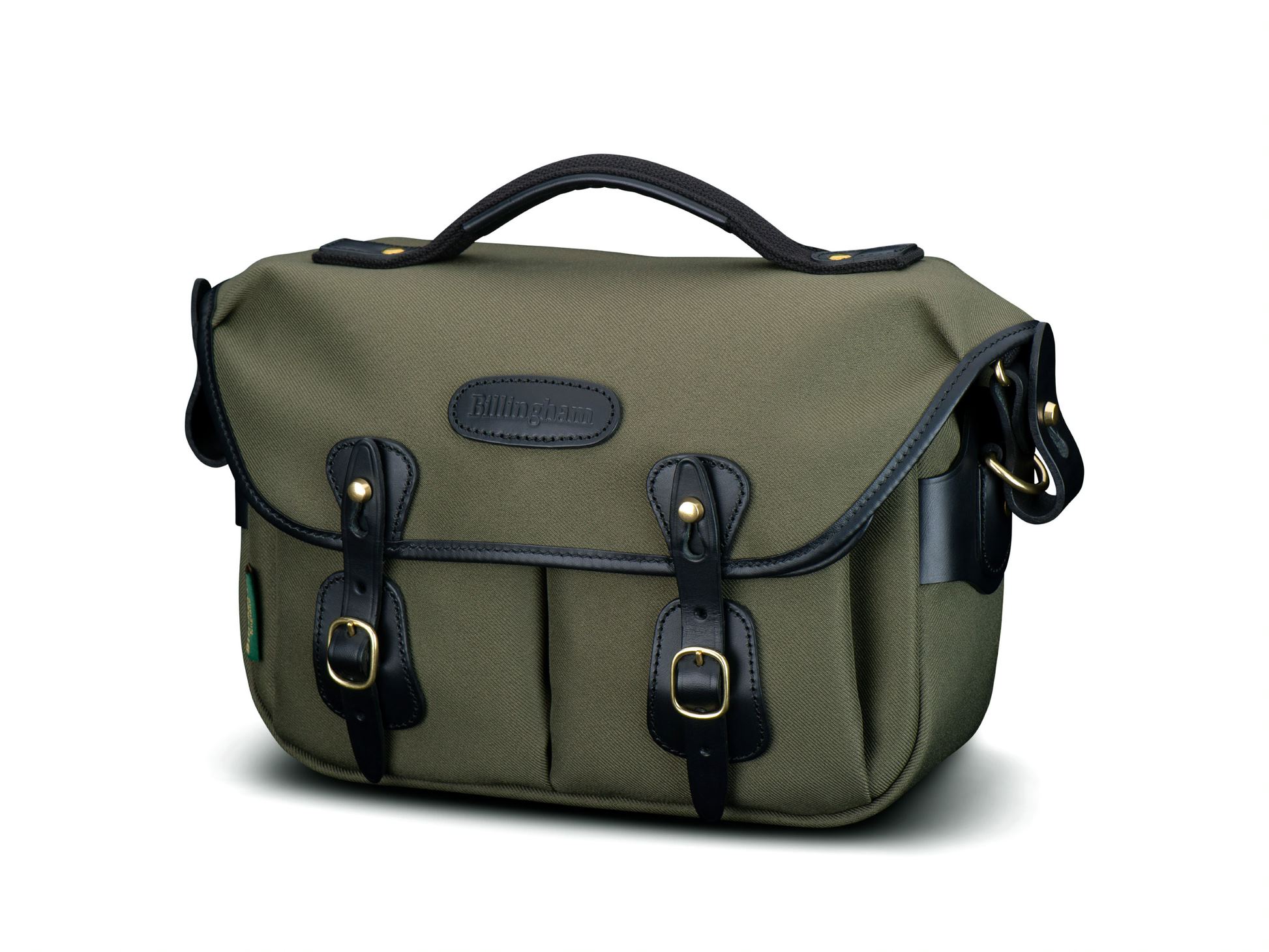 Billingham's Hadley Small Pro in the new sage/black combination. A wide range of Billingham's most popular bags also comes in this new and attractive colour.