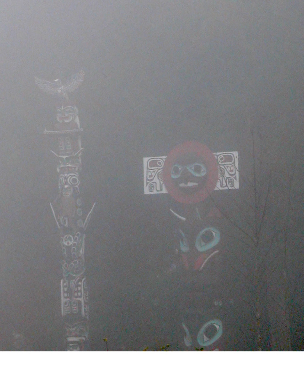 Ghosts, fog. Stanley Park BC