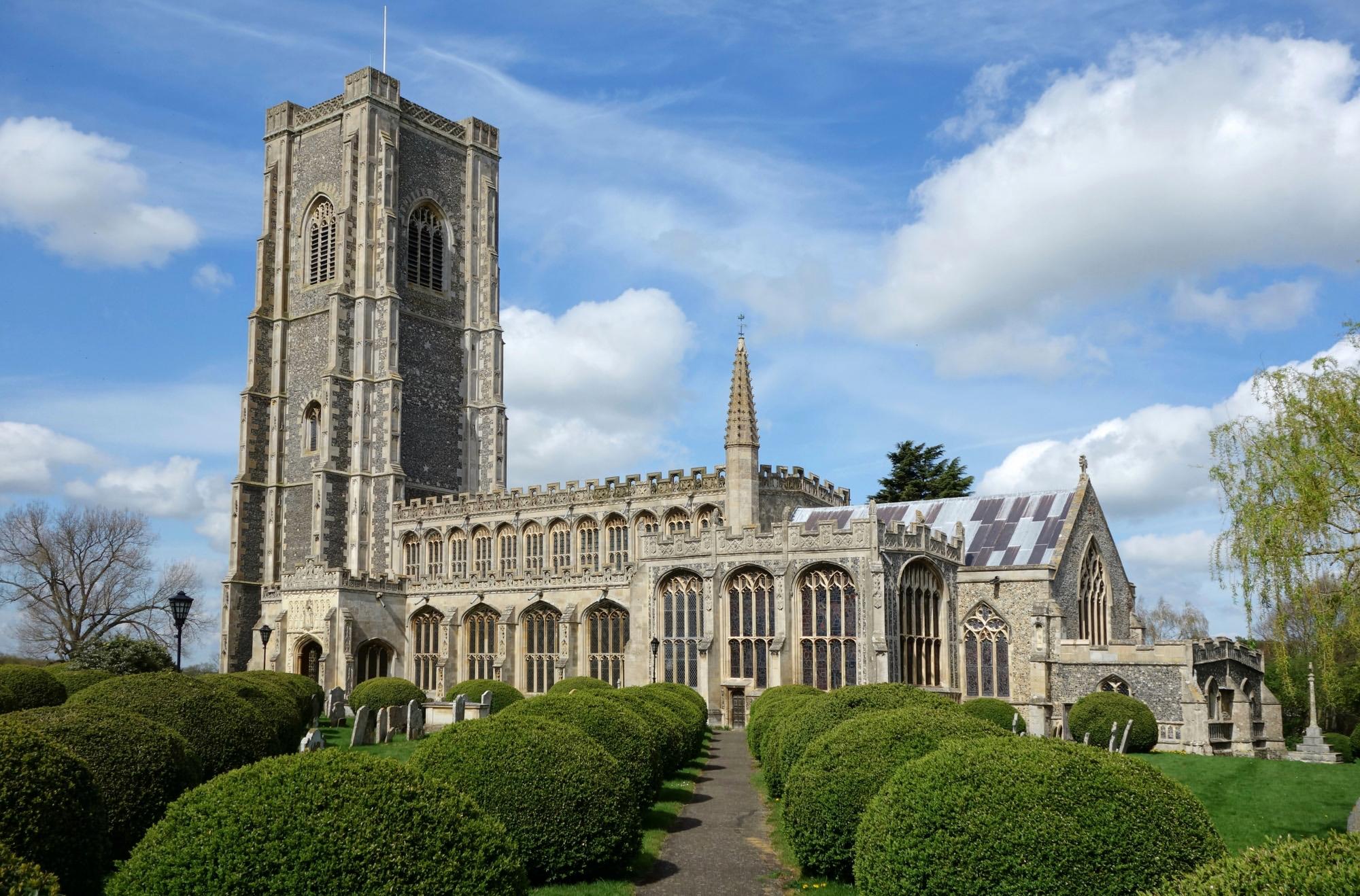 The magnificent church of St Peter and St Paul in Lavenham