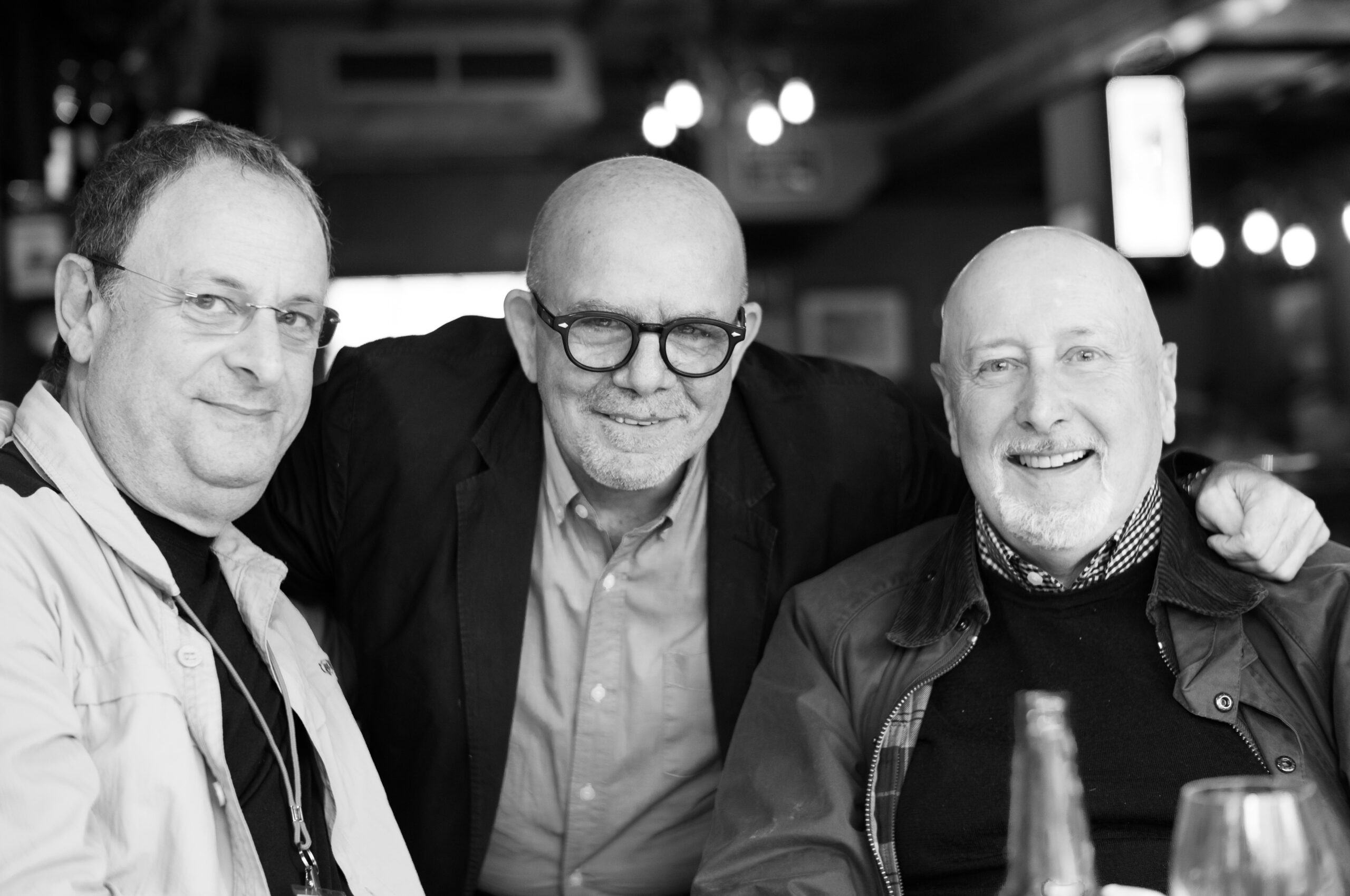 Patners in the LSI: Brad Husick, LSI President, Evris Papanikolas and editor Mike Evans (Image Jonathan Slack)
