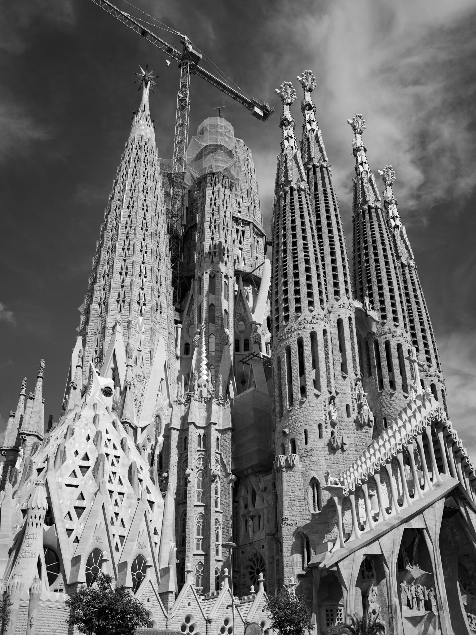 In all its glory, La Sagrada Famili