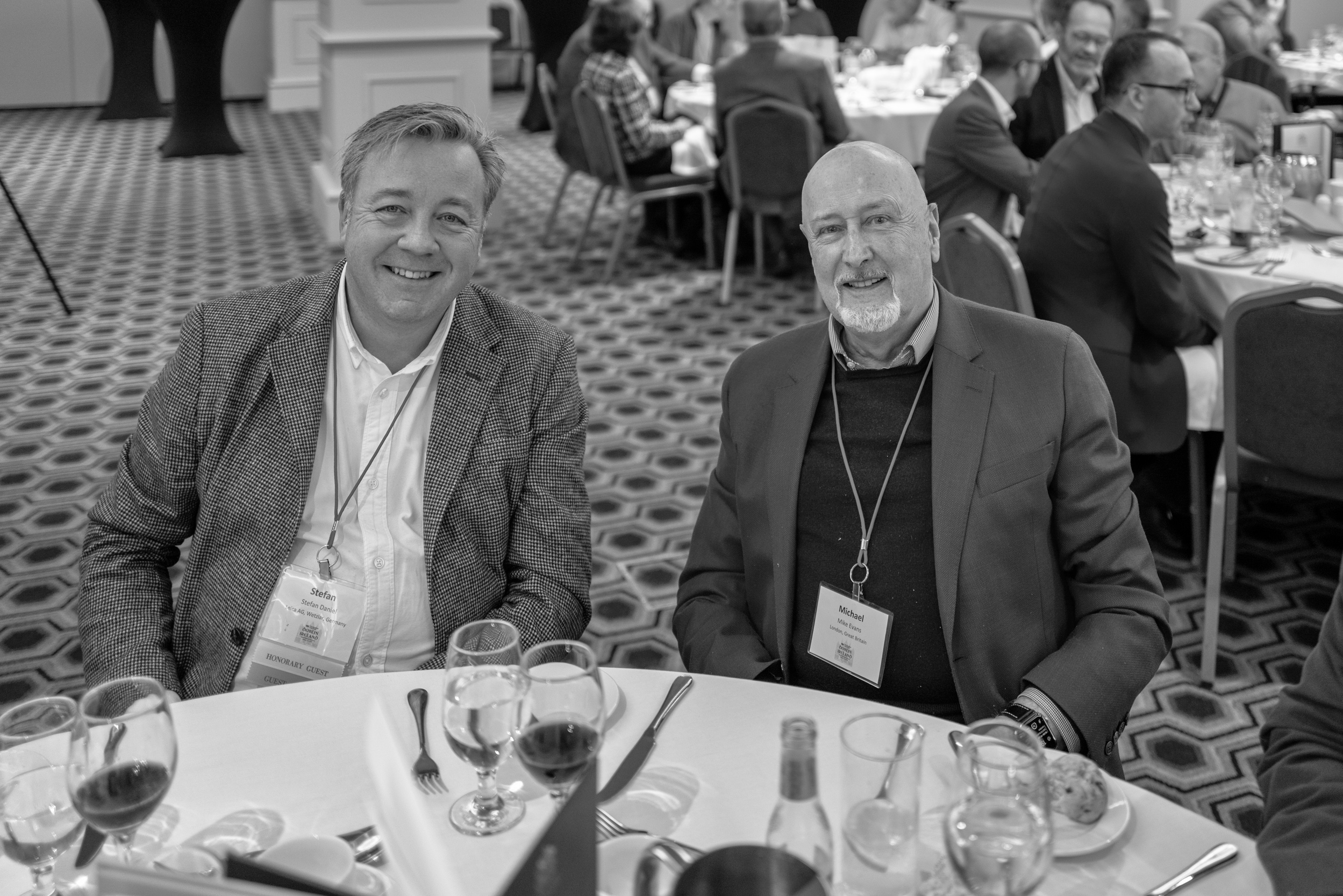 At dinner with Stefan Daniel. What you don't see in this picture is a certain new camera and lens that disappeared under the take as William Fagan pressed the shutter of the editor's Q2 (Image William Fagan, Q2)