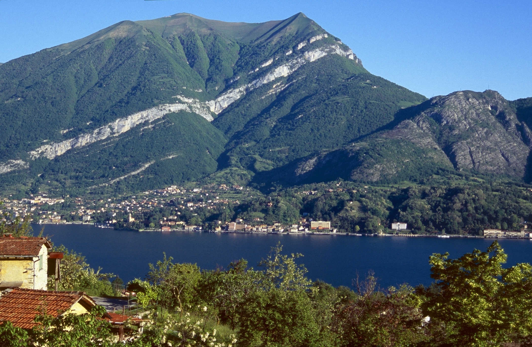 View across Lake Como towards Tremezzo