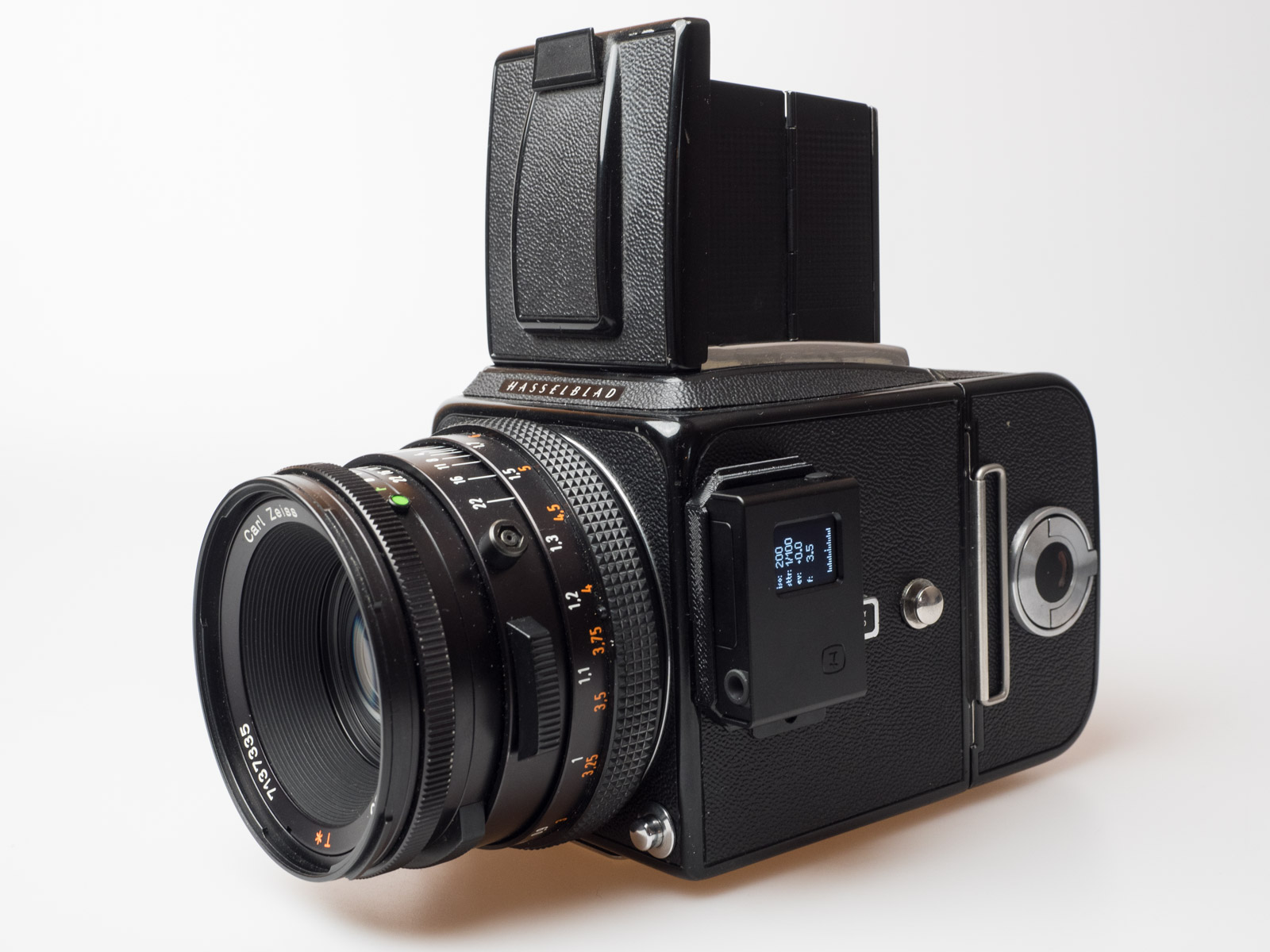 Hedeco Lime Two attachable light meter and one of its ancestors