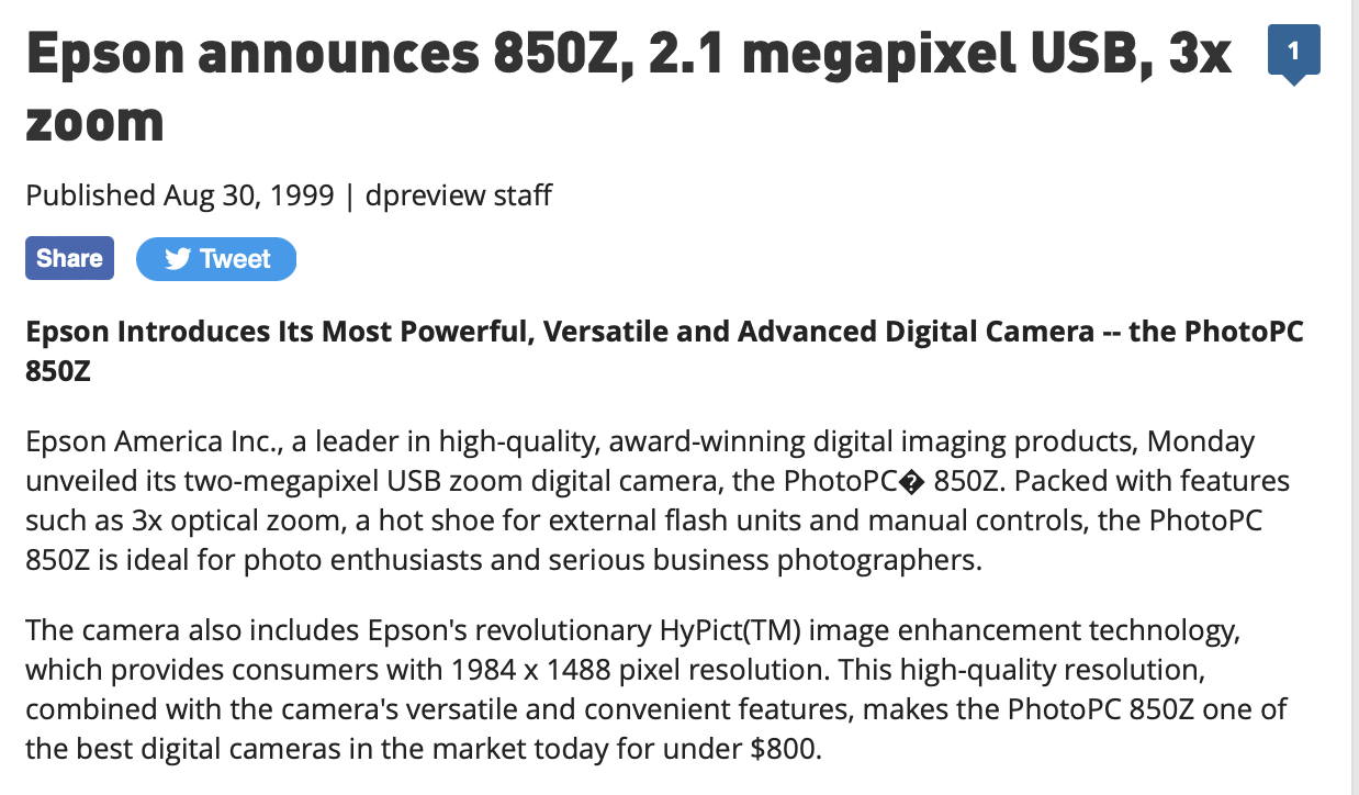 DPReview was there at the deginning of the digital revolution when it was no one predicted that film would be eclipsed within a decade
