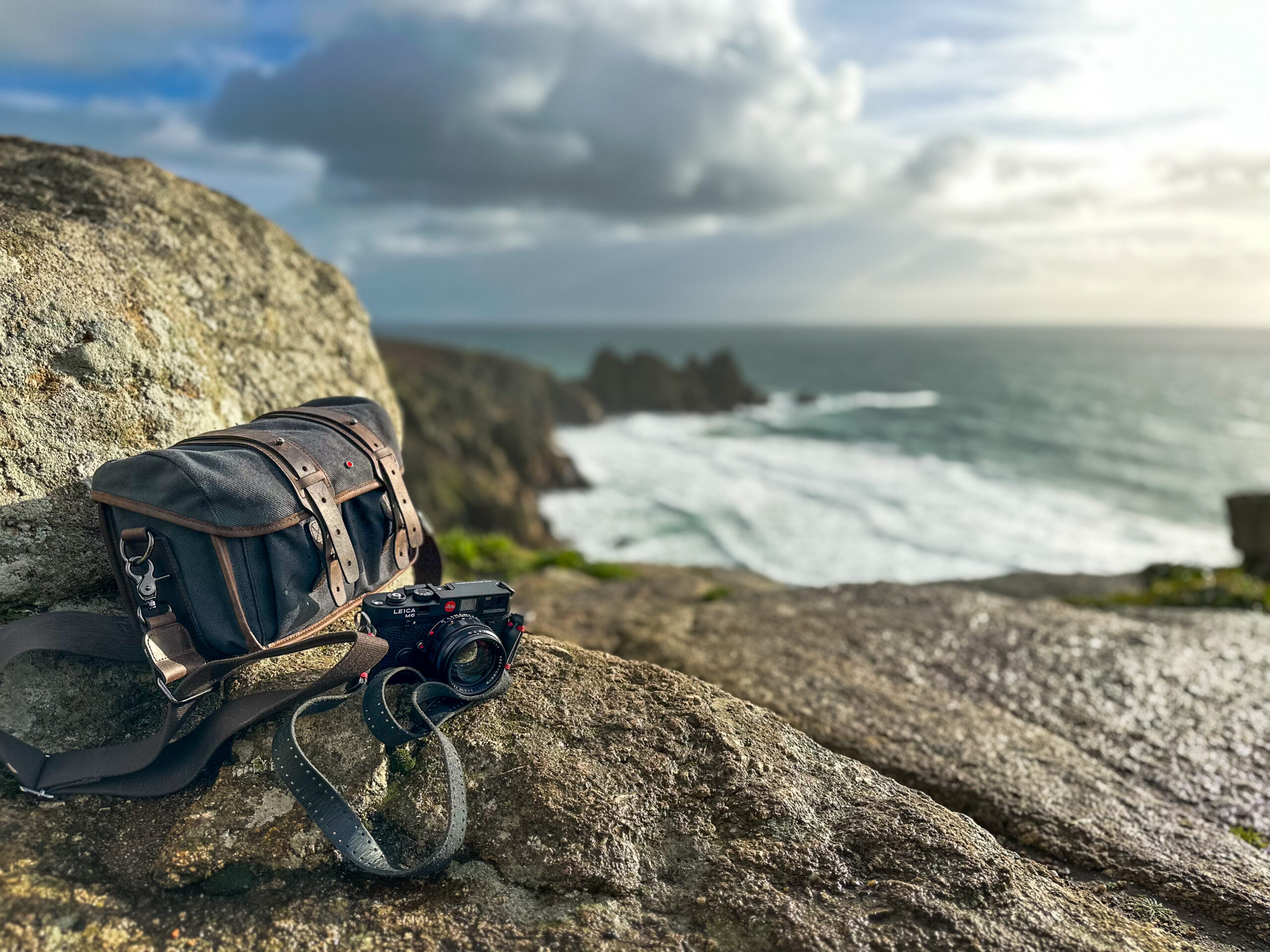 Leica M6 and Rock n Roll Small Havana camera bag (image Jonathan Slack)
