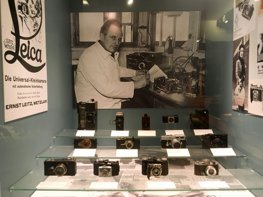Historic camera collections: Image shows exhibit inside Deutsches Technikmuseum Berlin