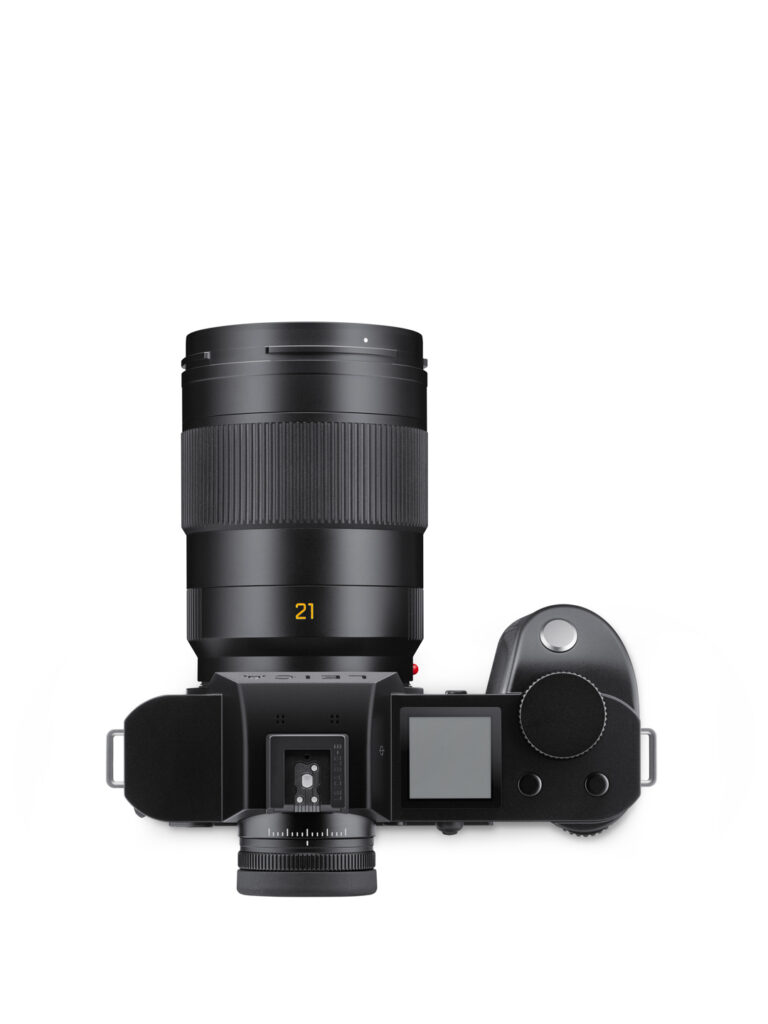 Product image shows new Leica M-Mount lens: Super-APO-Summicron-SL 1:2/21 ASPH on Leica SL2 body
