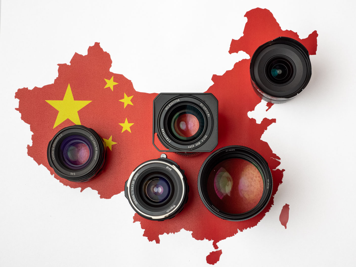 Examples of Chinese M-Mount lenses: different manufacturers