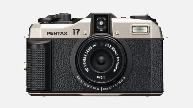 Product image shows Pentax 17 half frame film camera