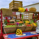 Fujifilm GFX100RF review. Vintage fruit and vegetable truck with colourful products