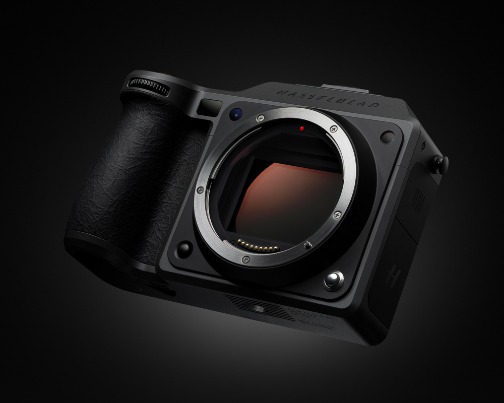 Hasselblad X2D II showing 100 megapixel CMOS sensor