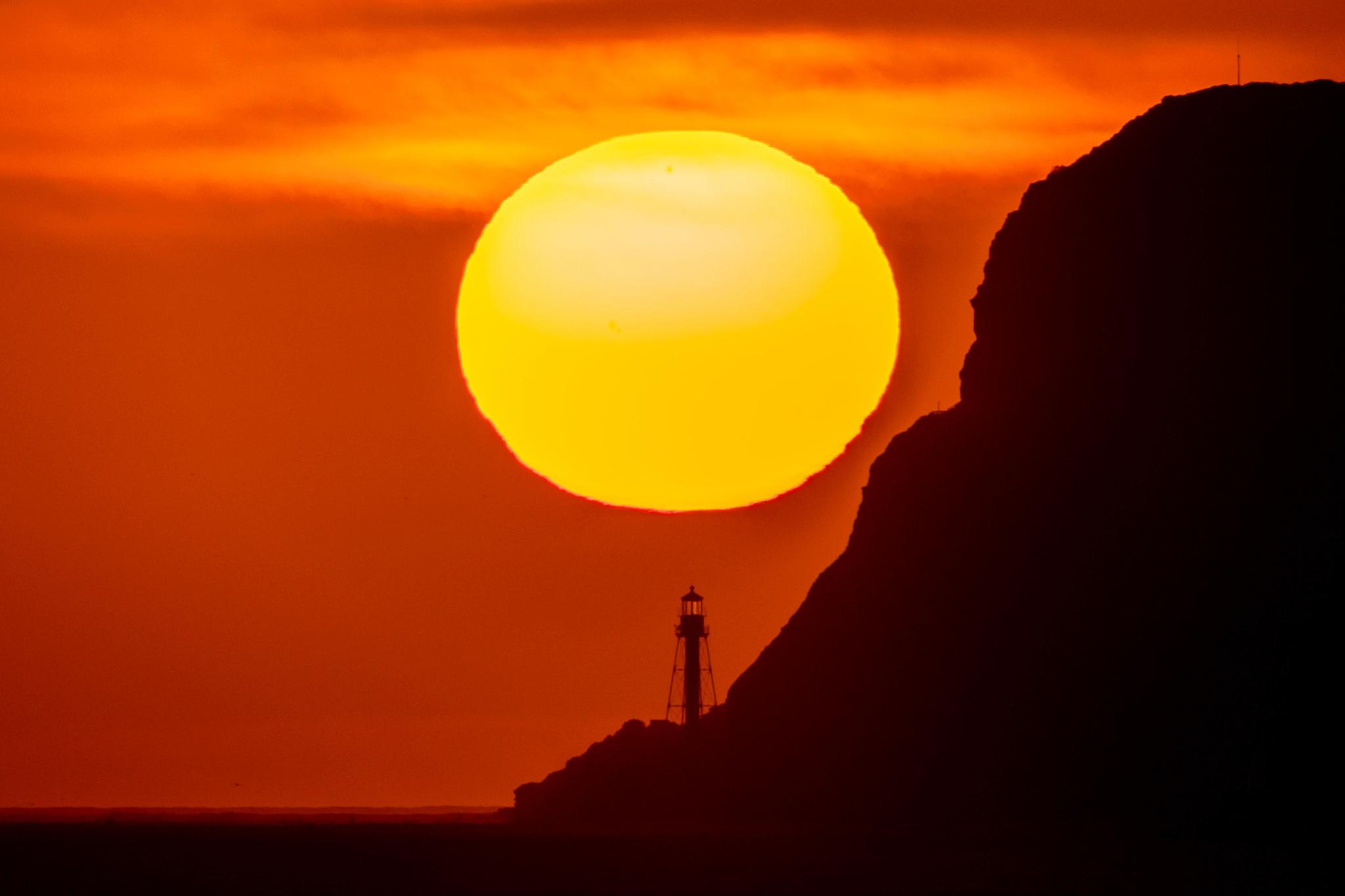 Sunset and lighthouse