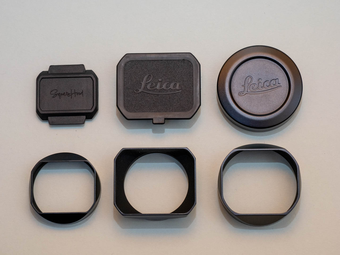 Product image shows Suquarehood lens hood for Leica Summarit 35/2.5 and 50/2.5