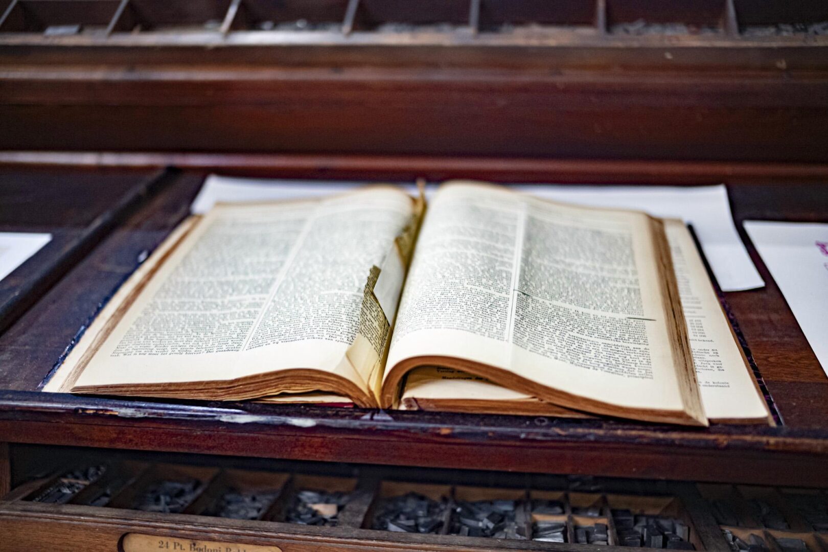 Torn book