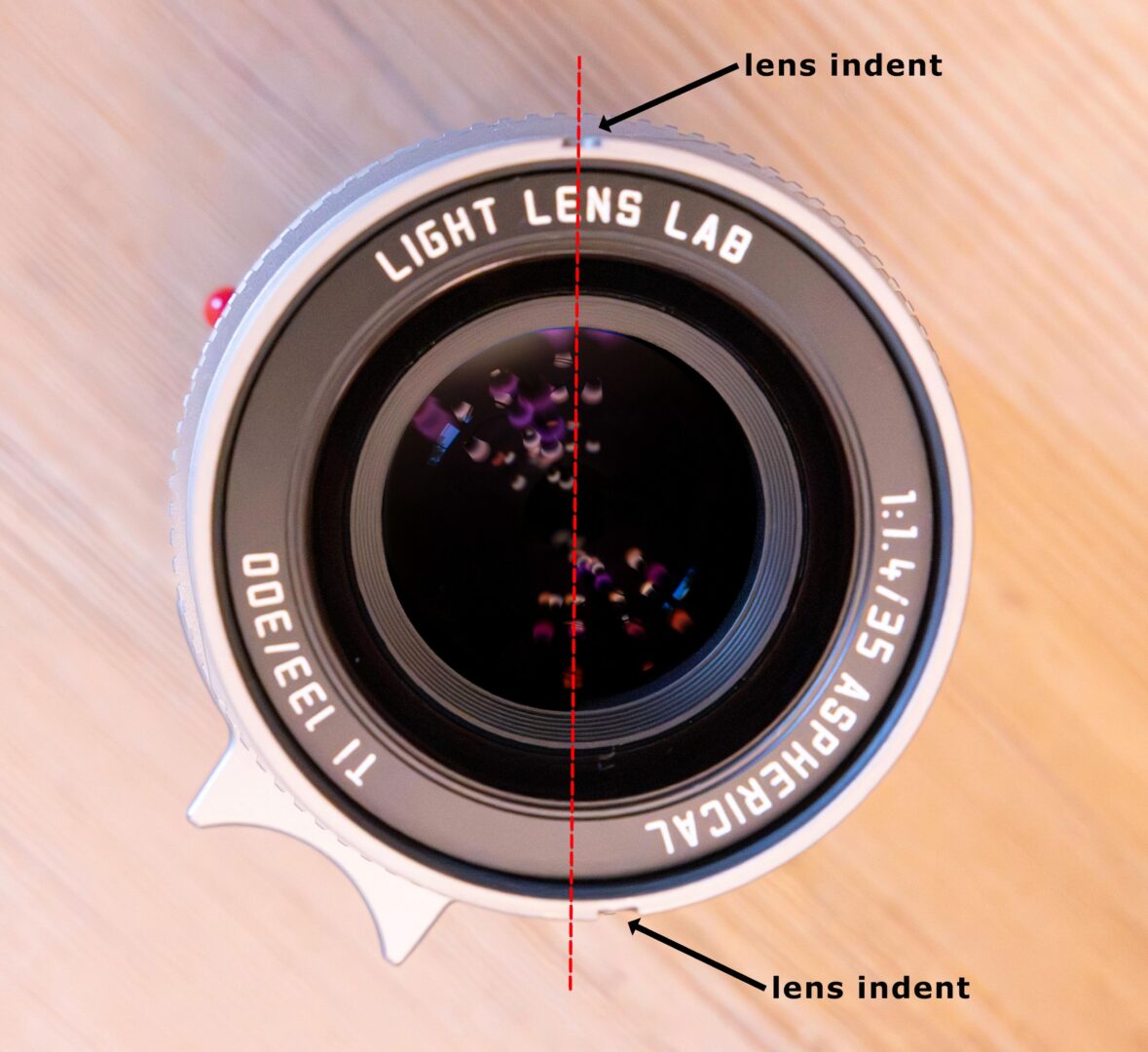 LLL 35mm f/14 shade indents