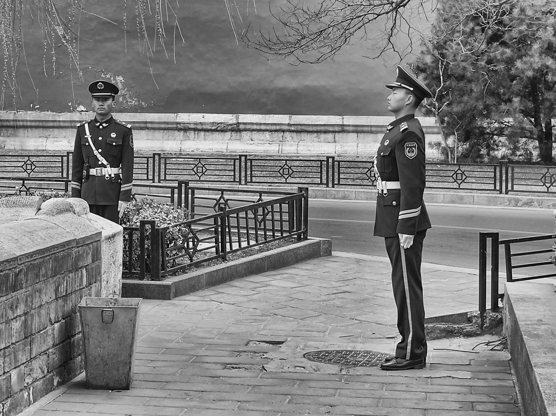 Soldiers guarding Forbitten City