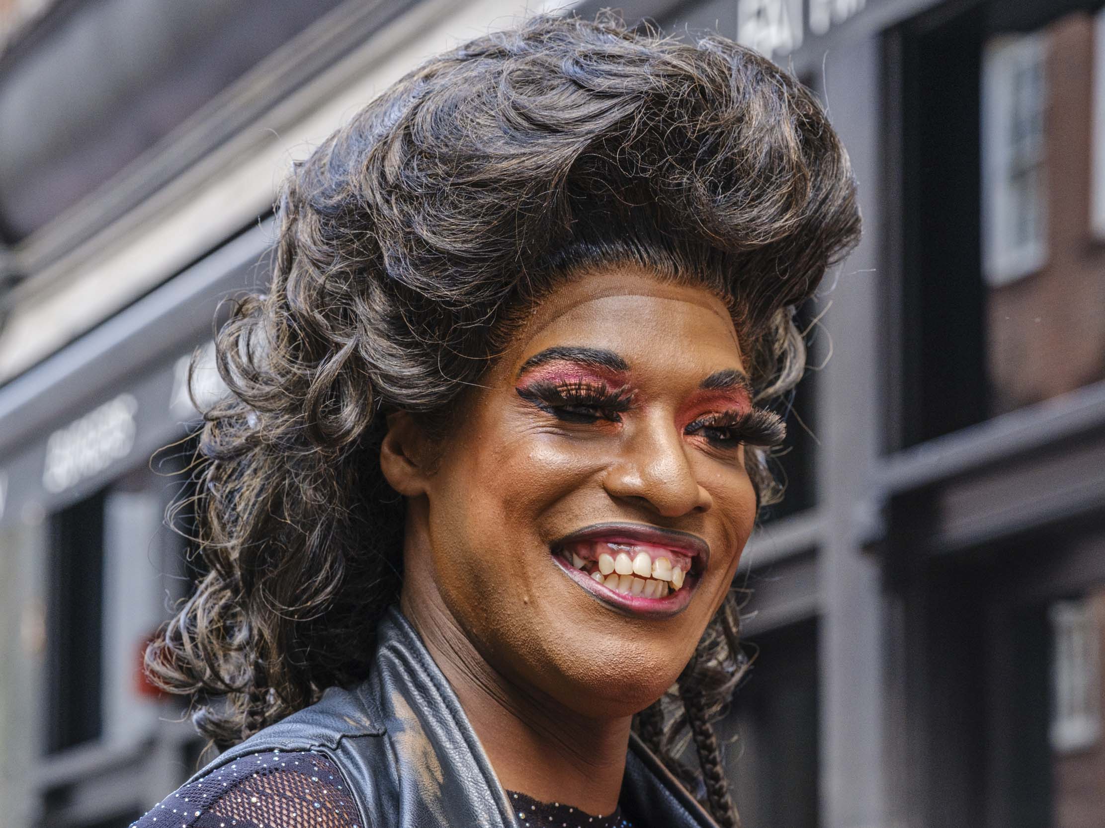 Attendee at Gay Pride event