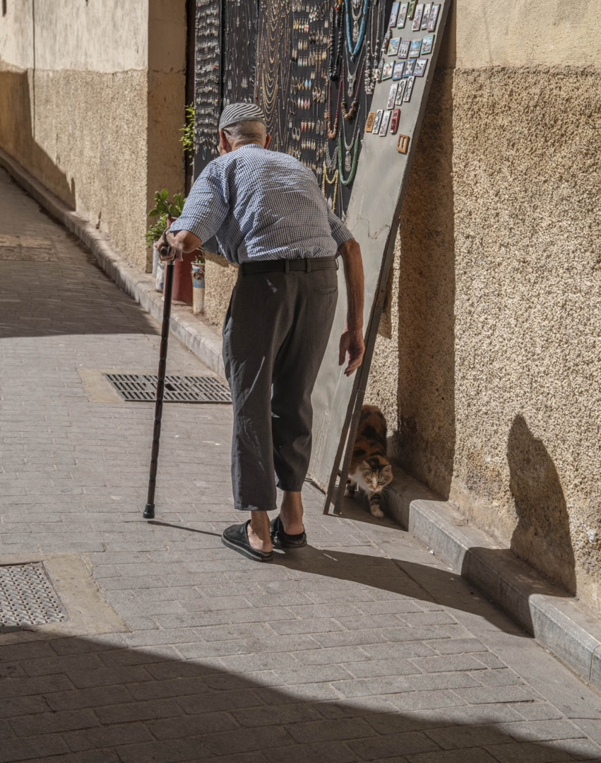 Old man in Medina