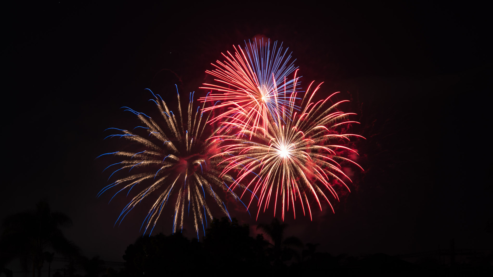Photographing fireworks