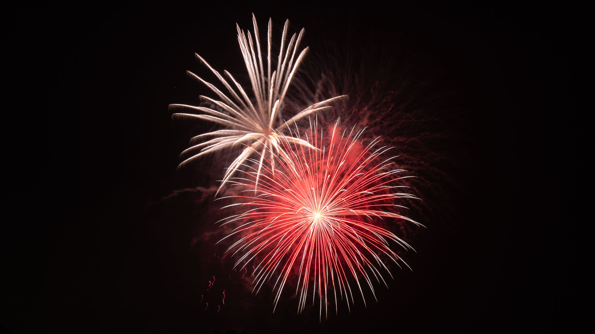 Photographing fireworks