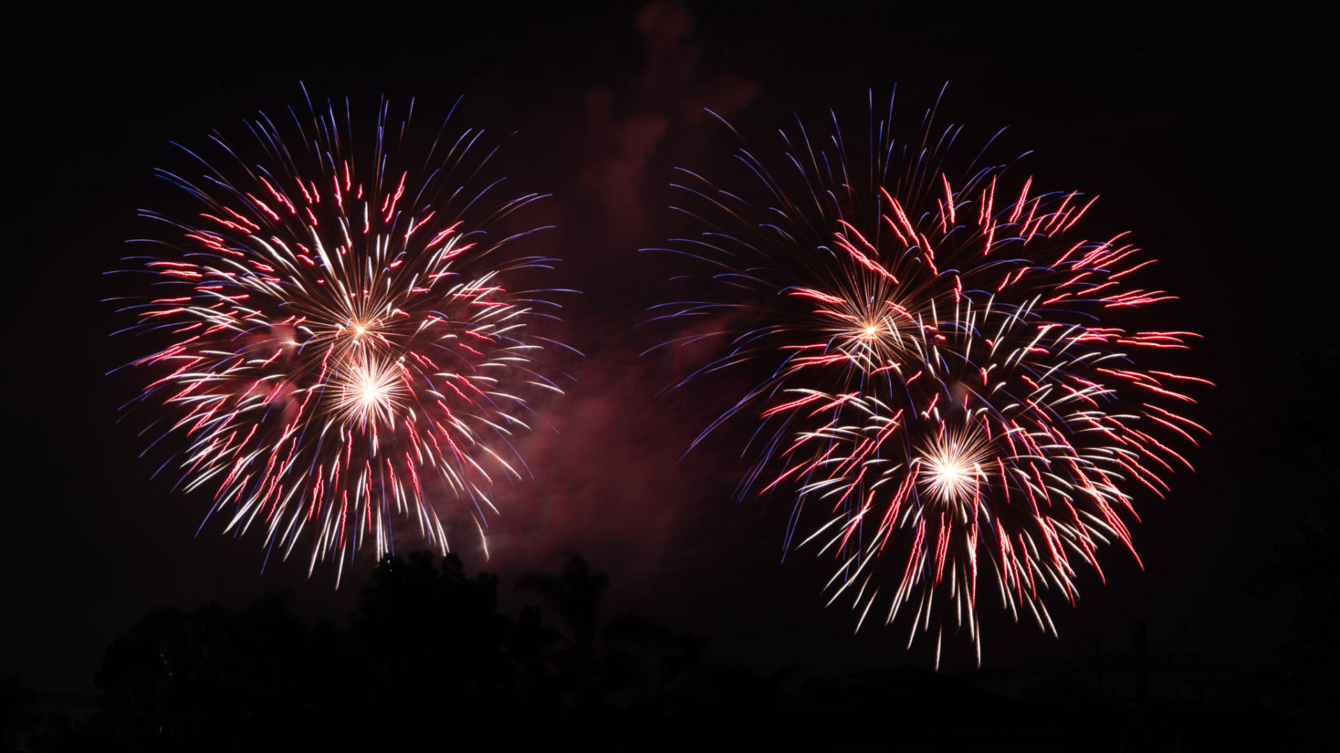 Photographing fireworks